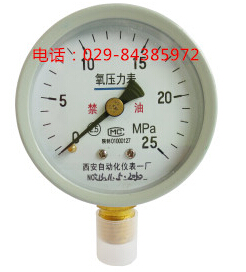 西安自动化仪表一厂氧气压力表YO-60