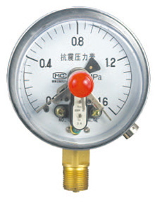 抗震磁固电接点压力表YXCGK-100，YXCGK-150
